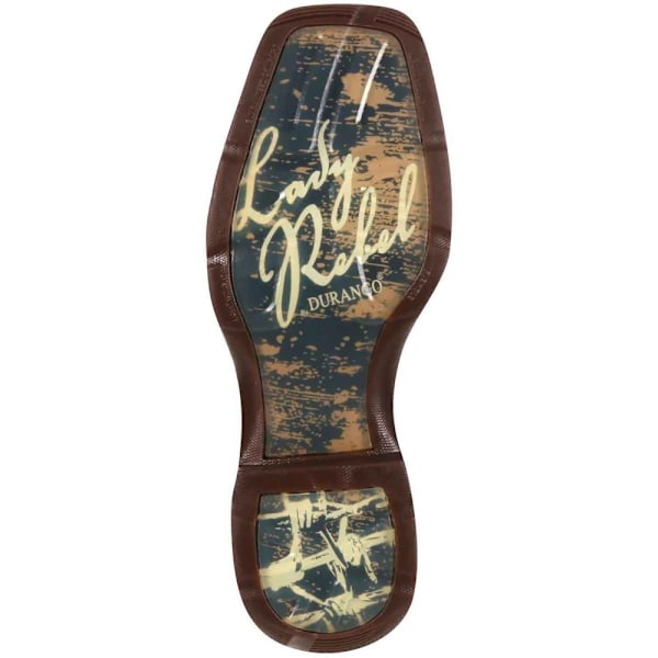 Durango Dam/Damer Rebel Cowboy Boots i Fullnarvläder 4 U Nicotine/Brown 4 UK
