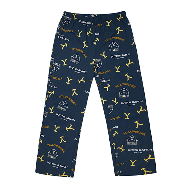 Yellowstone herrlogotypyjamas set M marinblå/brun Navy/Brown M