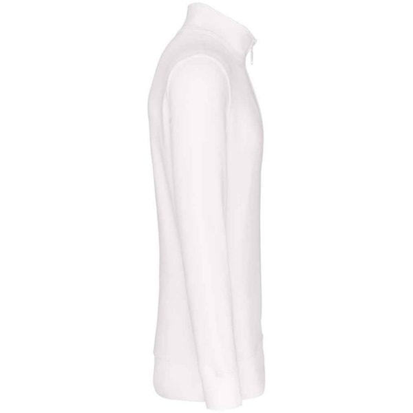 Kariban Herr Zip Neck Sweatshirt M Vit White M