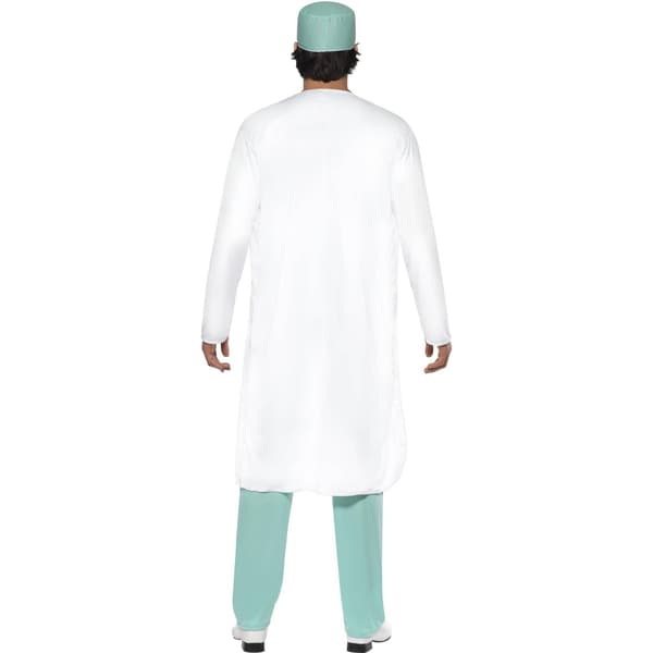 Smiffys Herr Doktor Kostymset L Grön/Vit Green/White L