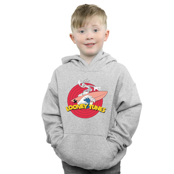 Looney Tunes Pojkar Bugs Bunny Surfing Hoodie 12-13 År Sport Sports Grey 12-13 Years