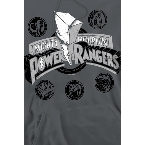 Power Rangers Herr Power Coins Hoodie M Kol Charcoal M