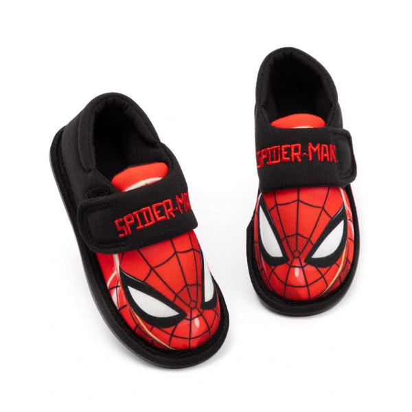 Spider-Man Boys Slippers 12 UK Child Black/Red Black/Red 12 UK Child