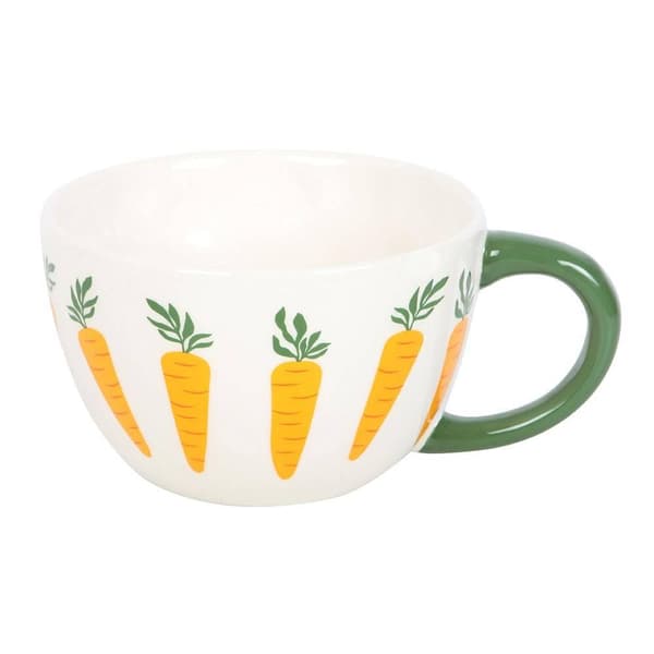 Something Different Morotsland Mugg One Size Vit/Orange/Grön White/Orange/Green One Size