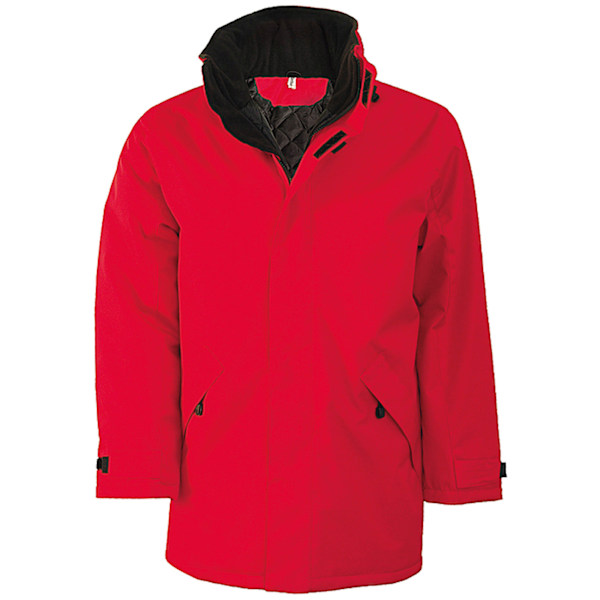 Kariban Herr Parka Performance Jacka 3XL Röd/Svart Red/Black 3XL