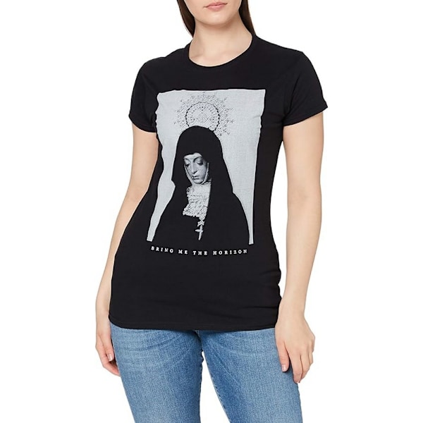 Bring Me The Horizon Dam T-shirt i bomull för kvinnor/damer, storlek XL, svart Black XL