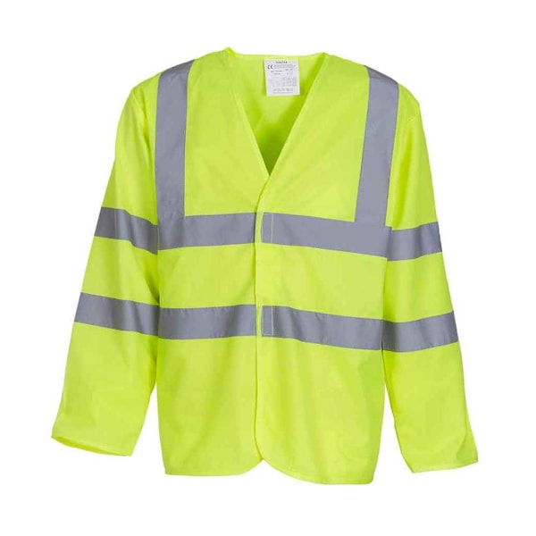 Yoko Unisex Hi-Vis Långärmad Väst XXL Gul Yellow XXL