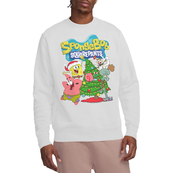 SvampBob Fyrkant Unisex Vuxen Julgran Tröja L White L