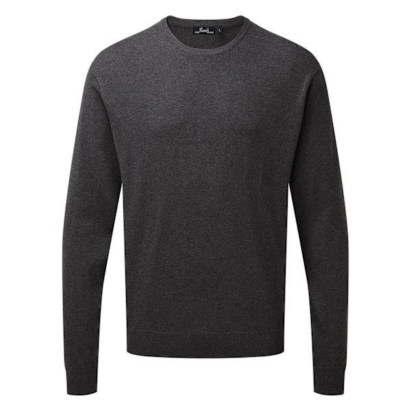 Premier Herr Knitted Cotton Crew Neck Sweatshirt 4XL Charcoal Charcoal 4XL