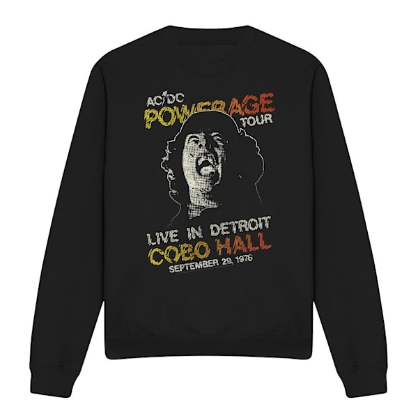 AC/DC Unisex Vuxen Powerage Tour Sweatshirt XXL Svart Black XXL