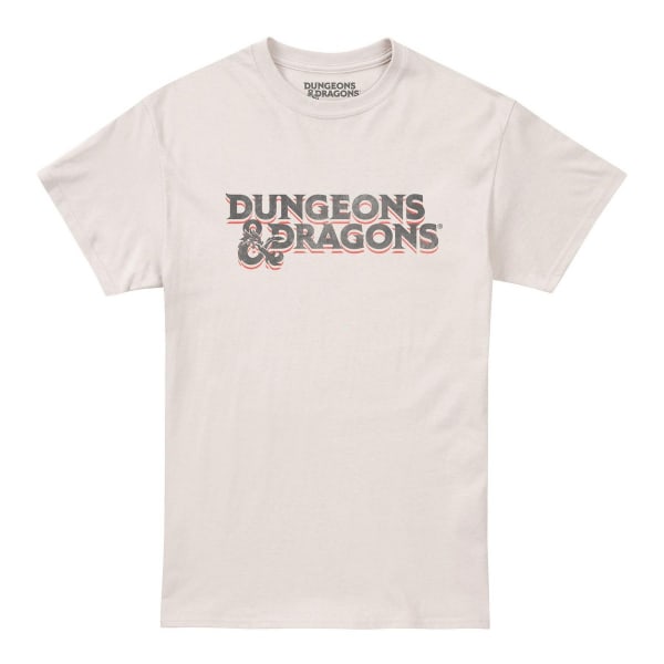 Dungeons & Dragons Herr 70-tals logotyp T-shirt M Natural Natural M