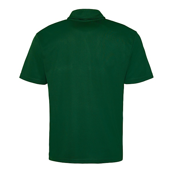 AWDis Just Cool Herr Poloshirt i enfärgad sportmodell XL Flaskgön Bottle Green XL