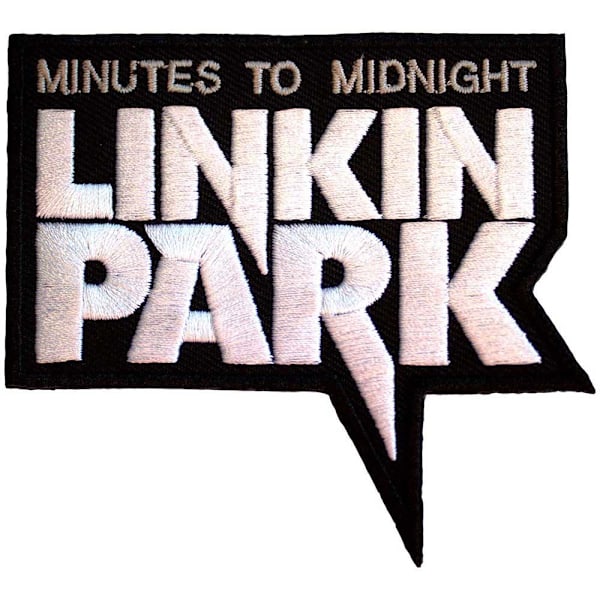 Linkin Park Minutes To Midnight Vävd Stryk-På-Lapp En Storlek Svart Black/White One Size