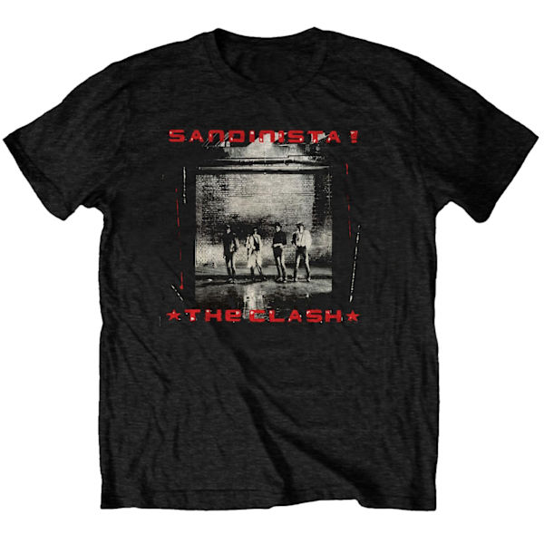The Clash Unisex Adult Sandinista! T-shirt S Svart Black S