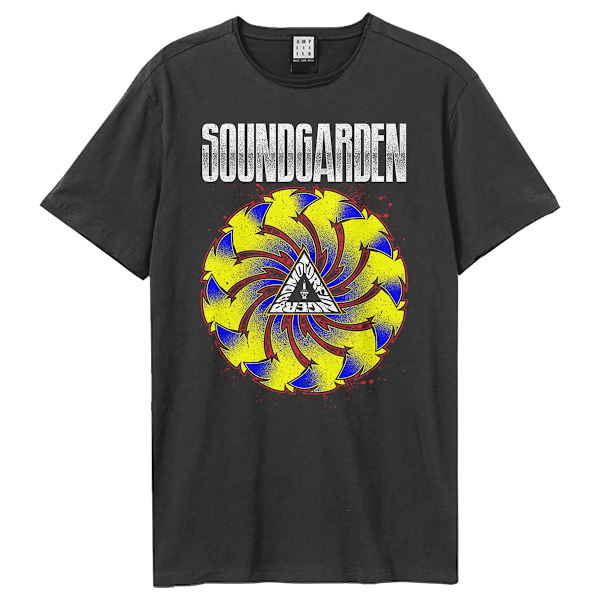 Amplified Unisex Adult Badmotorfinger Soundgarden T-Shirt M Cha Charcoal M