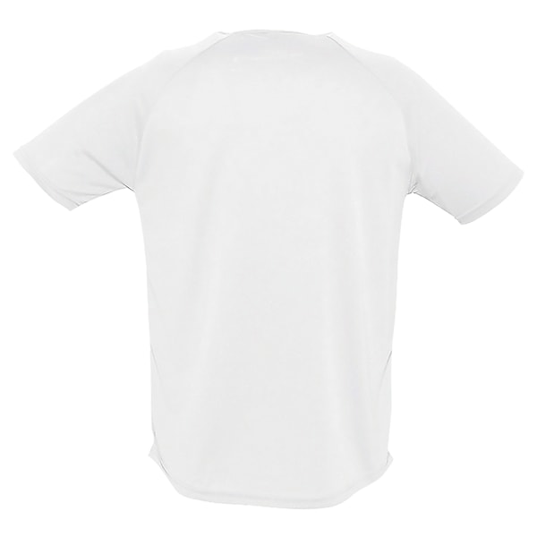 SOLS Herr Sporty Kortärmad Performance T-Shirt XS Vit White XS