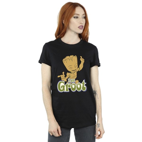 Guardians Of The Galaxy Dam/Kvinnor Groot Dansande Bomull Boyf Black XL