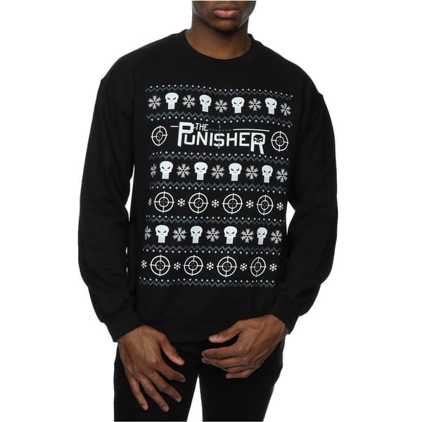 Marvel Herr Punisher Jultröja M Svart Black M