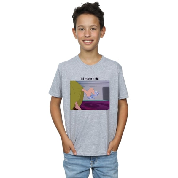 Disney Princess Boys I´ll Make It Fit T-Shirt 12-13 År Sport Sports Grey 12-13 Years