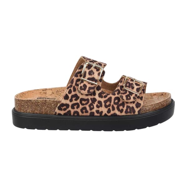 Biba Dam Leopard Dubbla Remmar Sandaler 4 UK Leopard Leopard 4 UK