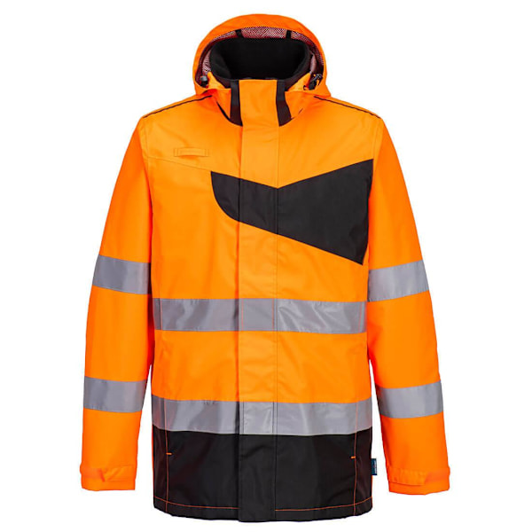 Portwest Unisex Vuxen PW2 Varsel Vattentät Jacka XXL Orange Orange/Black XXL