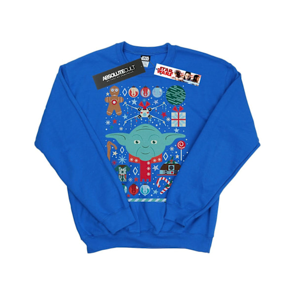 Star Wars Pojkar Yoda Jultröja 7-8 År Royal Blue Royal Blue 7-8 Years