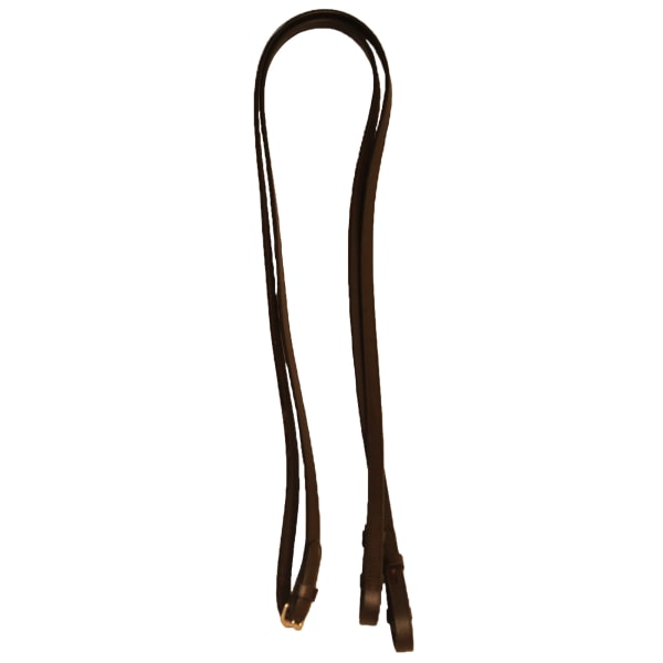 Hy Half Rubber Show Reins Full Brown Brown Full