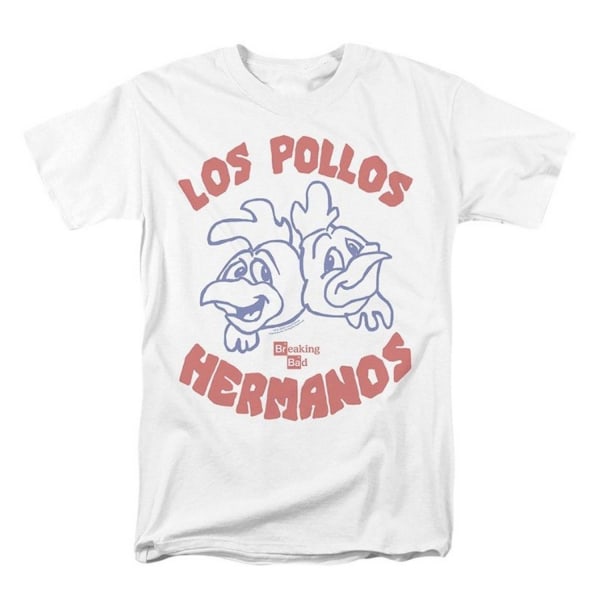 Breaking Bad Mens Los Pollos Hermanos T-shirt S Vit White S