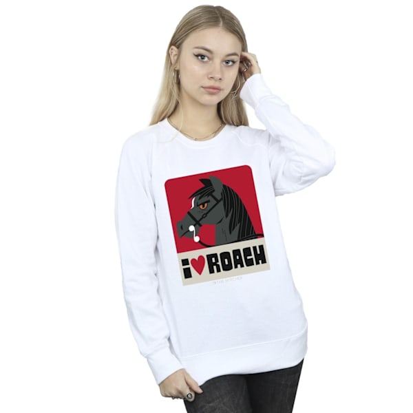 Netflix Dam/Damer The Witcher I Heart Roach Sweatshirt S Vit White S