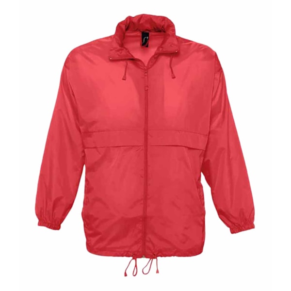 SOLS Unisex Surf Windbreaker Lättviktsjacka M Röd Red M