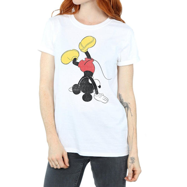 Disney Dam/Damer Mickey Mouse Upp och Ner Bomull Pojkvän White S