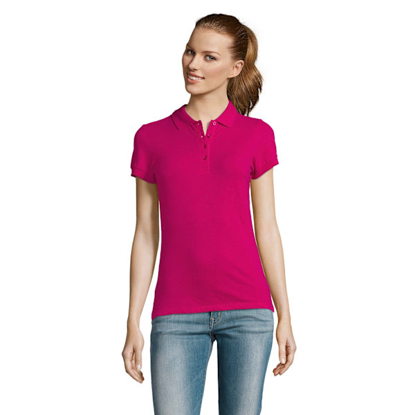 SOLS Dam/Kvinnor Passion Pique Kortärmad Polotröja M Fuchsia Fuchsia M