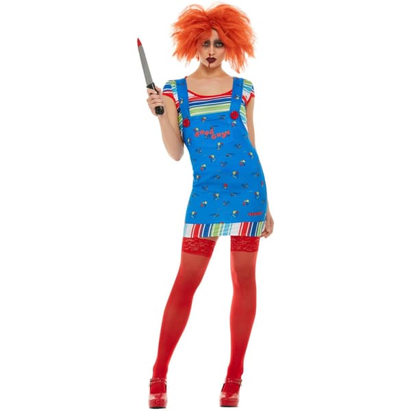 Chucky Damkostym L Blå Blue L