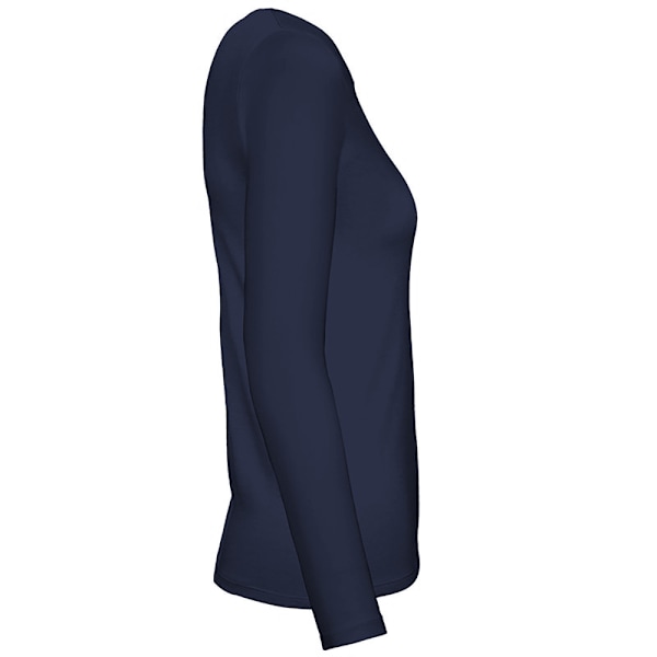 B&C Dam/Kvinnor #E150 Långärmad T-shirt XL Marinblå Navy XL