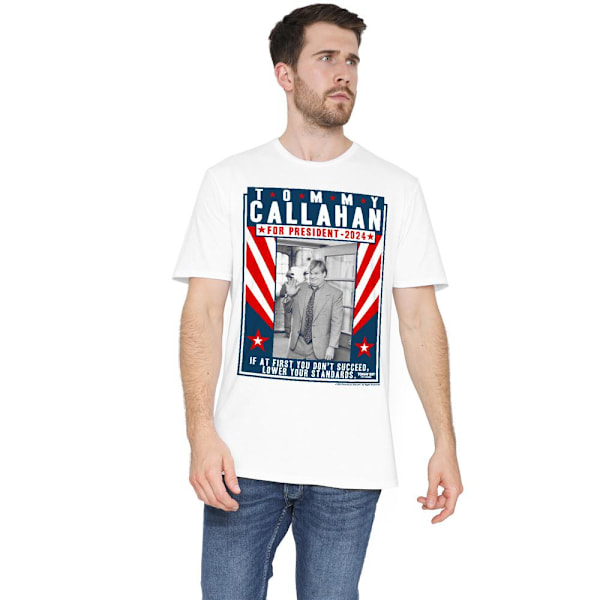 Tommy Boy Herr Callahan For President 2024 Sänk Dina Krav White 5XL