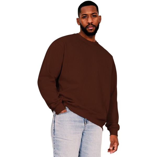 Casual Classics Herr Ringspunnen bomull Oversized sweatshirt XL Ch Chocolate XL