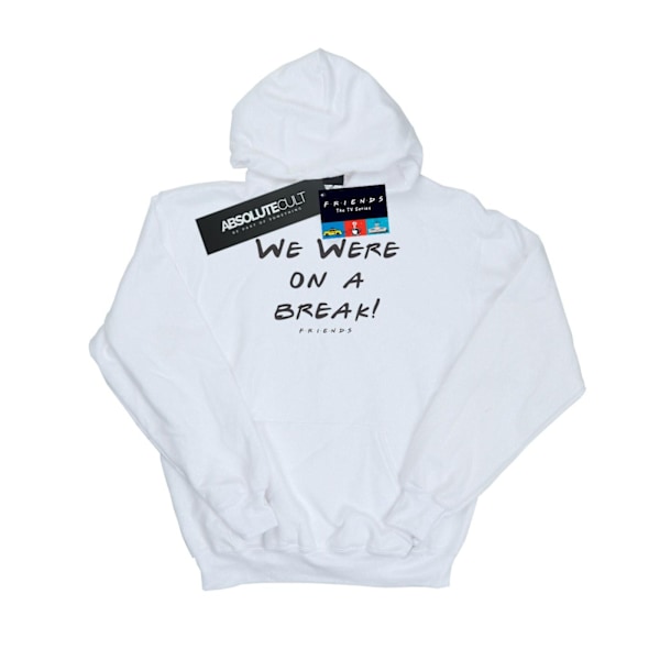 Friends Dam/Damer Vi Var På En Paus Text Hoodie L Vit White L