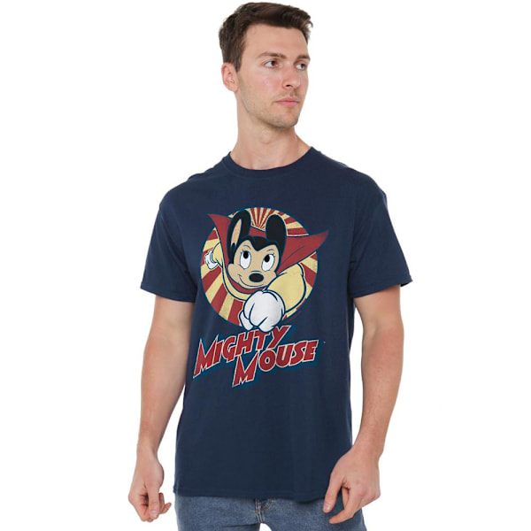 Mighty Mouse Herr The One The Only T-Shirt 4XL Marinblå Navy 4XL