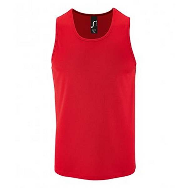 SOLS Performance Tank Top för män M Röd Red M