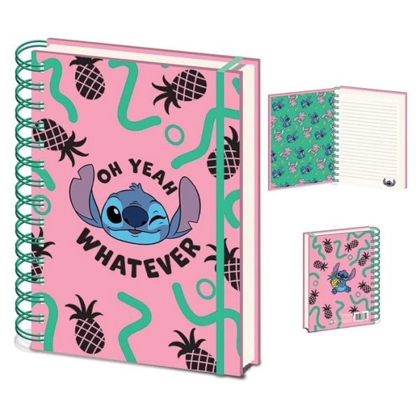 Lilo & Stitch You´re My Fave Notebook A5 Rosa/Grön/Svart Pink/Green/Black A5