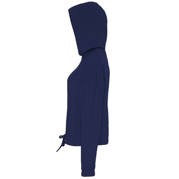 TriDri Dam/Dam Croppad Oversize Hoodie S/M Marinblå Navy S/M