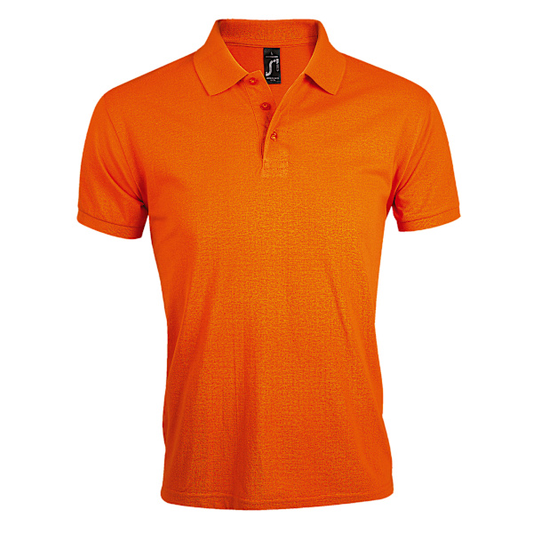 SOLs Prime Pique Plain Kortärmad Poloskjorta S Orange Orange S
