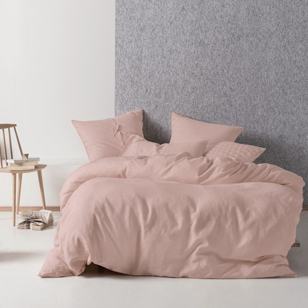 Linen House Nimes Påslakanset Enkelsäng Rose Rose Single