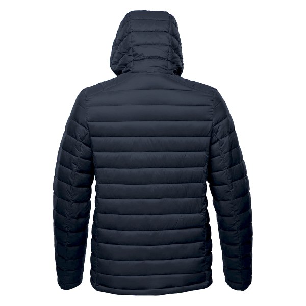 Stormtech Mens Gravity Hooded Thermal Winter Jacket (Durable Wa Navy/Charcoal L