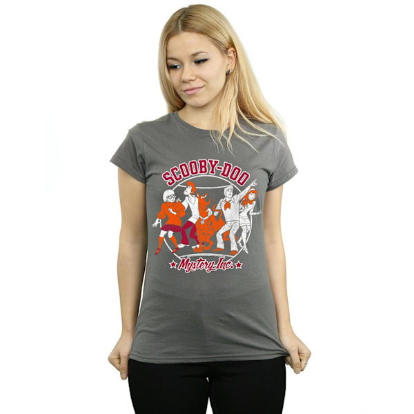 Scooby Doo Dam/Damer Collegiate Circle Bomull T-shirt S Cha Charcoal S