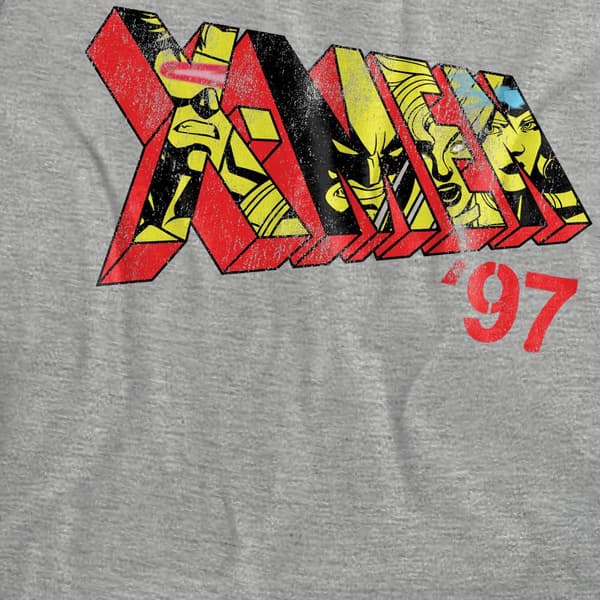 X-Men 97 Dam/Dam Comic Logotyp Heather T-shirt M Athletic Athletic M