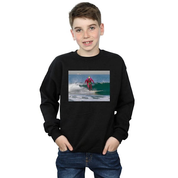 DC Comics Boys Batman TV-serie Joker Surfing Sweatshirt 5-6 år Black 5-6 Years