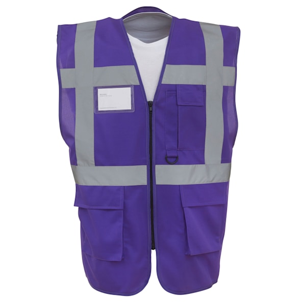 Yoko Hi-Vis Premium Executive/Manager Väst / Jacka (Paket Purple XL