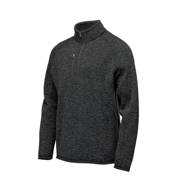 Stormtech Mens Avalanche Quarter Zip Pullover S Black Heather Black Heather S