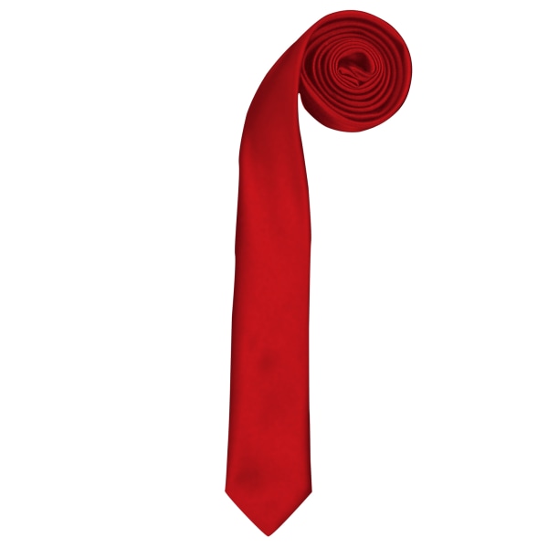 Premier Tie - Slim Retro Work Tie för män (paket med 2) One Size Röd Red One Size